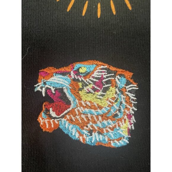 Kenzo monogram tiger sweatshirt Sz S Crew neck Embroidered Designer Graphic - Picture 2 of 7